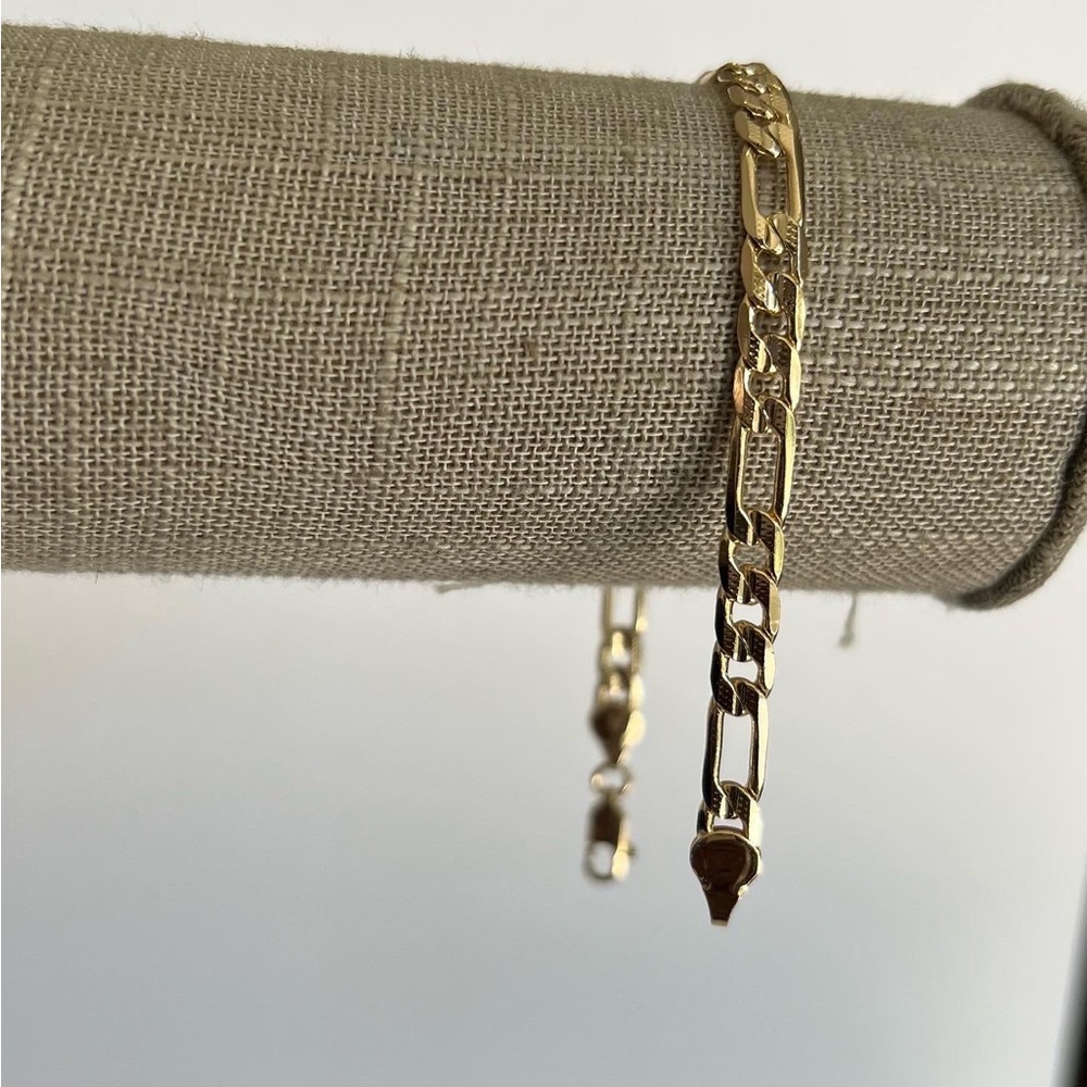 14k gold filled Figaro bracelet